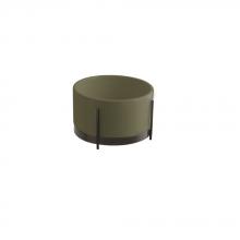 Lavabo avec structure Ibrido Rond Lierre Mat