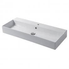 Lavabo à poser/suspendu 100x40 Slim Square