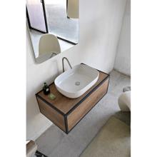 Lavabo à poser rectangulair sans trou Glam