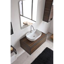 Lavabo à poser rectangulaire avec trou Glam