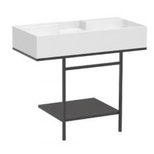 Structure porte-lavabo avec étagère cm 100x50xH70 Quadrello