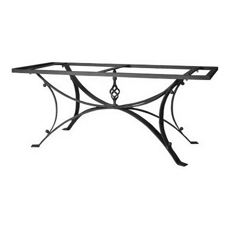 Base en fer rectangulaire ou ovale Sirio