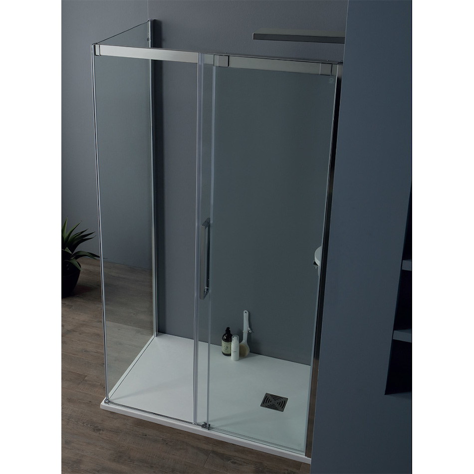 Cabine de douche à angle cm 170x200 avec porte coulissante 8PSC15