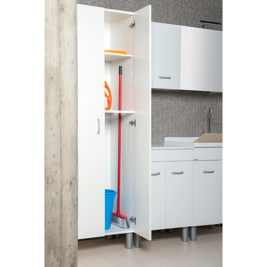 Meuble laverie complet MT 1.80 avec bases, éléments muraux et colonne