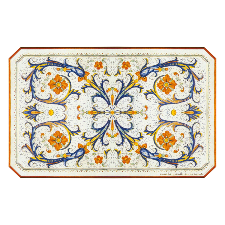 Table rectangulaire en pierre de lave Ricco Deruta Pieno