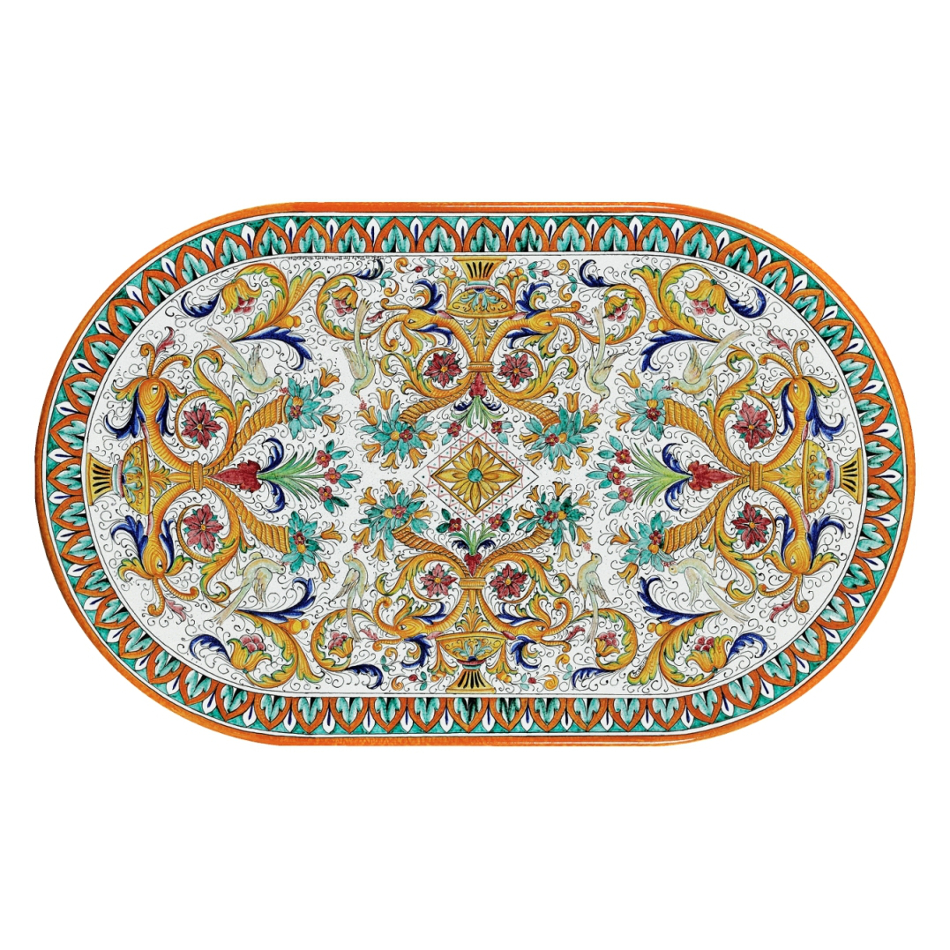 Table ovale en pierre de lave Venezia